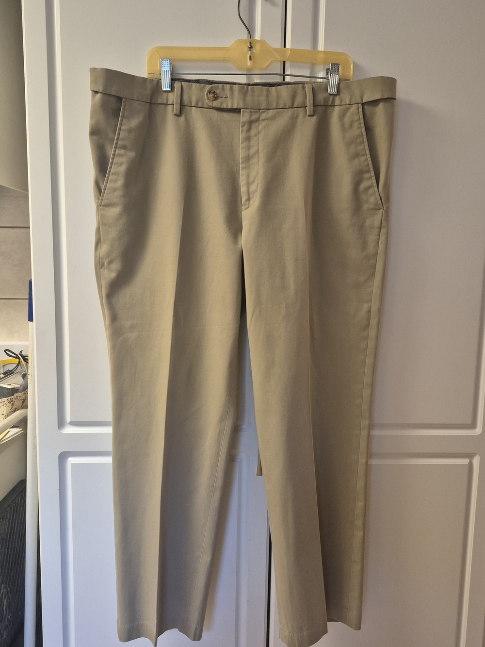 Enro Men's Khaki Chino Pants 38x30 Comfort Waistband